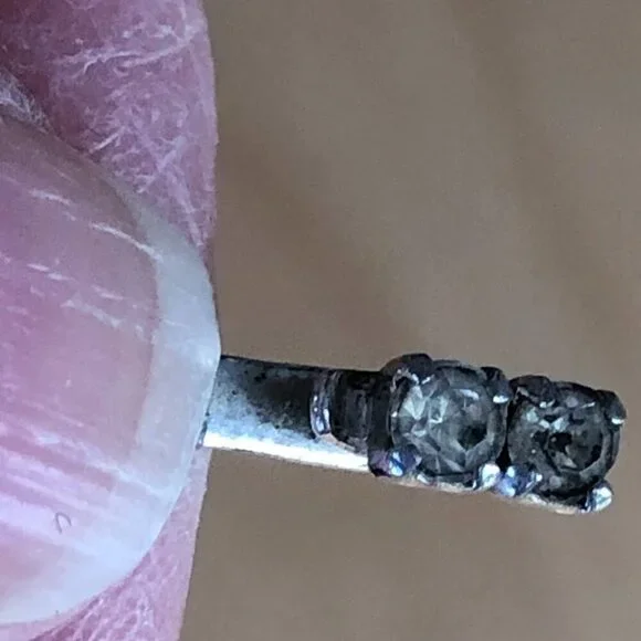 Vintage Weiss Signed Baguette Radiant Crystal Rhinestone Chain Necklace - Picture 9 of 10